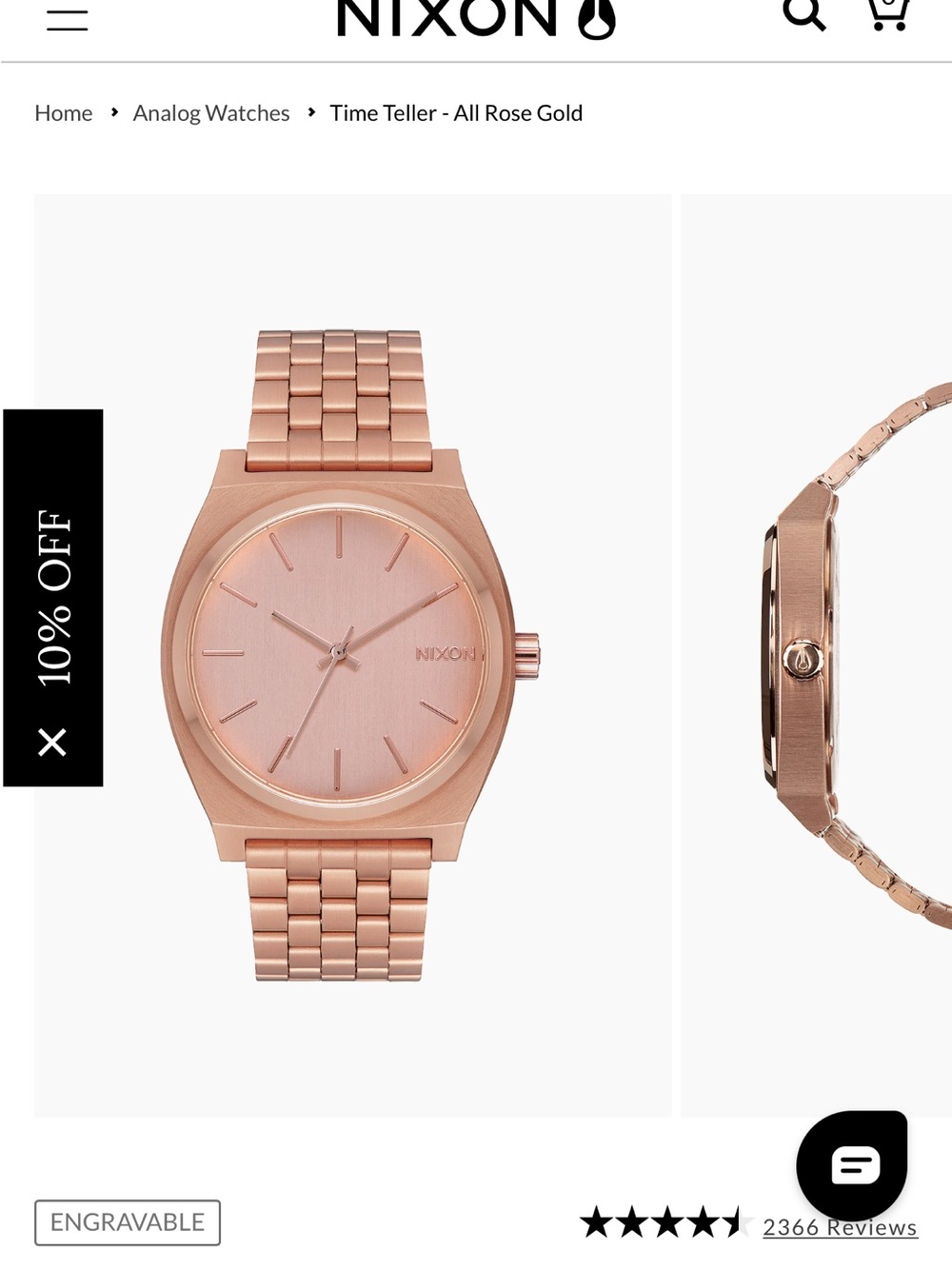 Nixon Rose Gold Watch